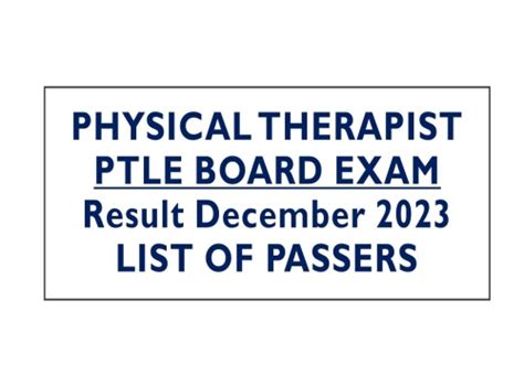 prc pt results|PTLE RESULT 2023 .